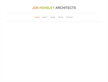 Tablet Screenshot of jonhensleyarchitects.com